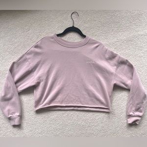 RVCA Sunday Collection pink crop top (s).